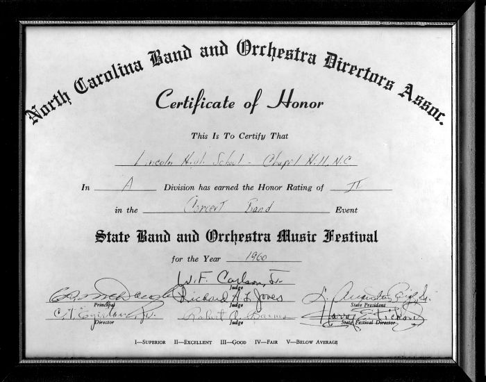 1960 Band Award