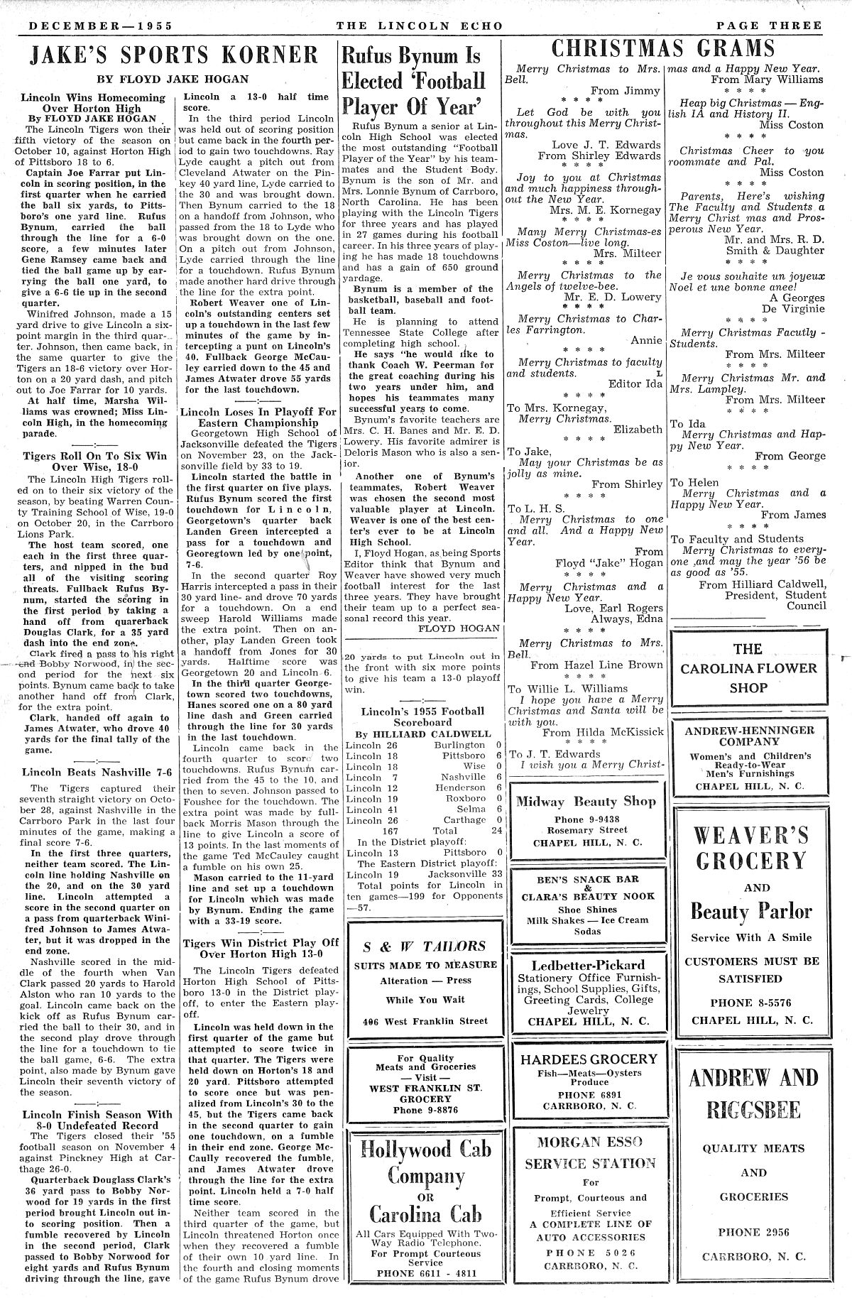 December, 1955 Echo page 3