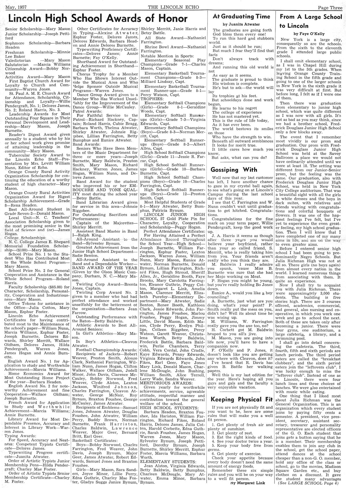 May, 1957 Echo page 3