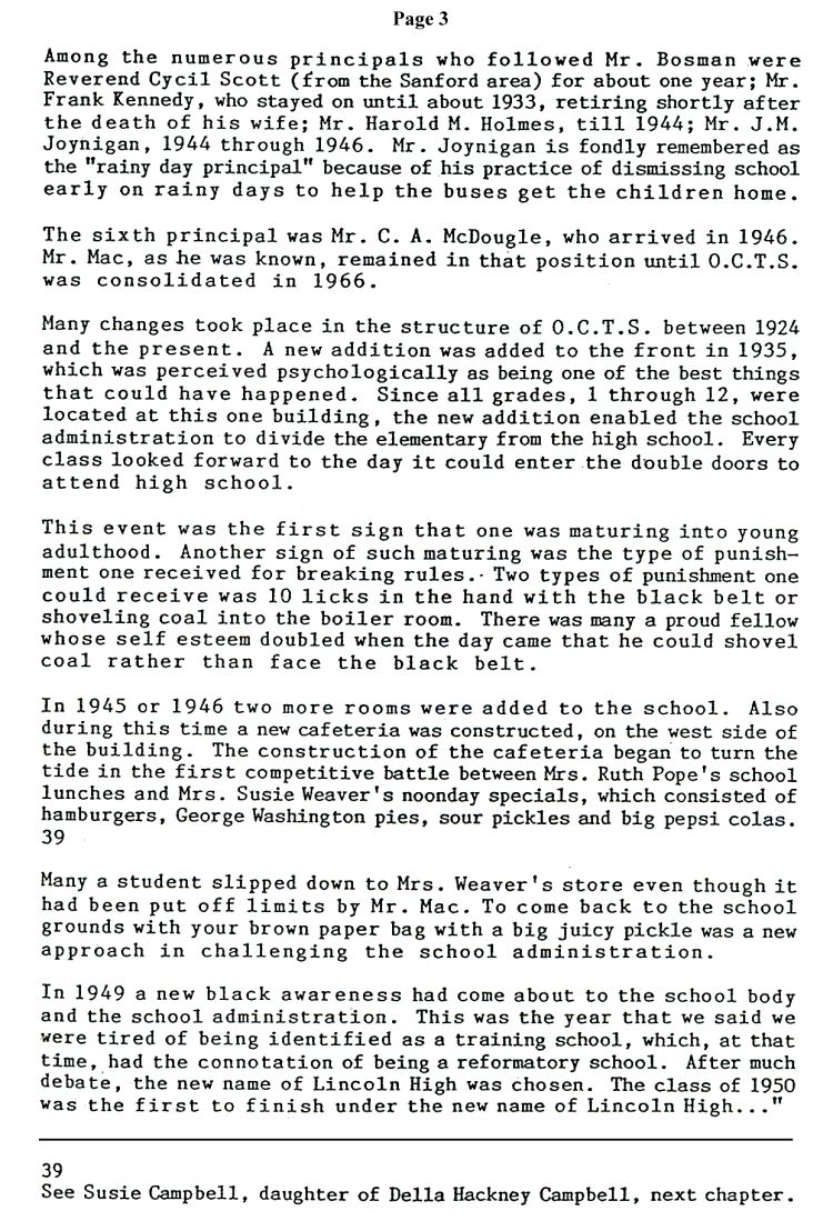 Lincoln High School History
