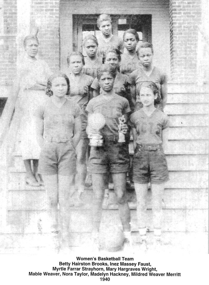 1940 Orange County Training School Women's Basketball Team