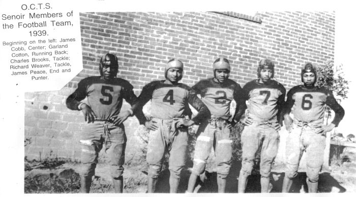 1939 Orange County Training School Senior Football Team